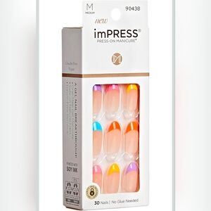 ⏳️NEW KISS imPRESS Press-On Nails,  Medium Length, Almond Shape